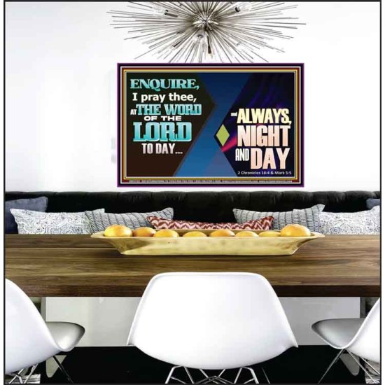 THE WORD OF THE LORD TO DAY  New Wall Décor  GWPEACE12151  