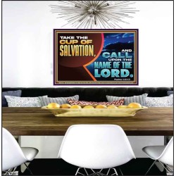 TAKE THE CUP OF SALVATION  Art & Décor Poster  GWPEACE12152  "14X12"