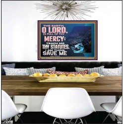 TEACH ME THY STATUTES AND SAVE ME  Bible Verse for Home Poster  GWPEACE12155  "14X12"