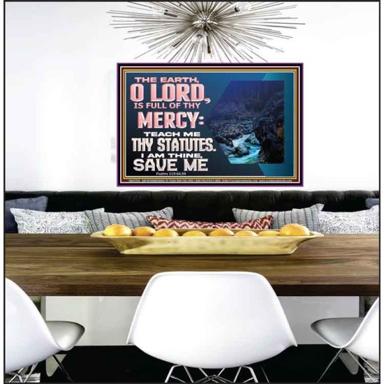 TEACH ME THY STATUTES AND SAVE ME  Bible Verse for Home Poster  GWPEACE12155  