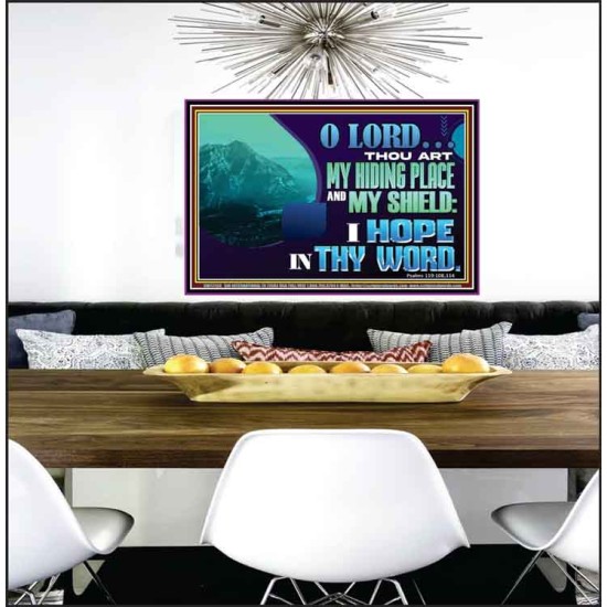 THOU ART MY HIDING PLACE AND SHIELD  Large Custom Poster   GWPEACE12159  