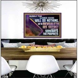 THE LORD REVEALETH HIS SECRET TO THOSE VERY CLOSE TO HIM  Bible Verse Wall Art  GWPEACE12167  "14X12"