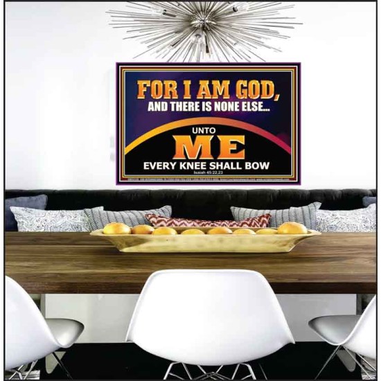 UNTO ME EVERY KNEE SHALL BOW  Scripture Wall Art  GWPEACE12176  