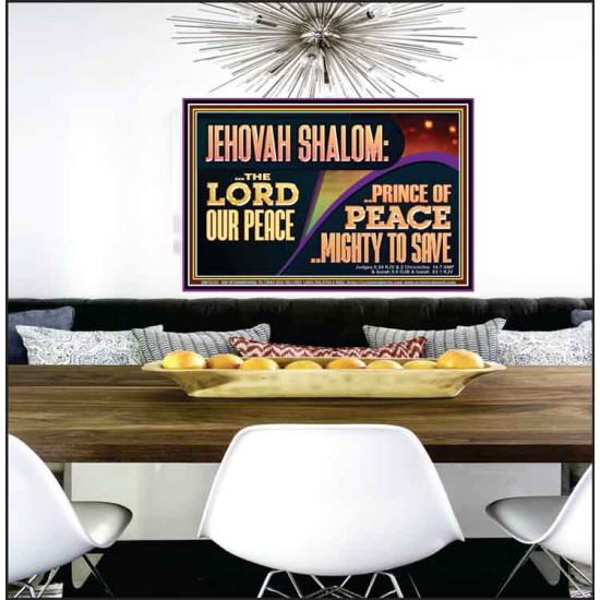 JEHOVAH SHALOM THE LORD OUR PEACE PRINCE OF PEACE  Righteous Living Christian Poster  GWPEACE12251  