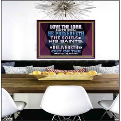 HE PRESERVETH THE SOULS OF HIS SAINTS  Ultimate Power Poster  GWPEACE12380  "14X12"