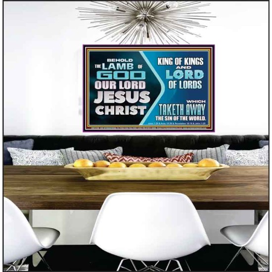 THE LAMB OF GOD OUR LORD JESUS CHRIST  Poster Scripture   GWPEACE12706  