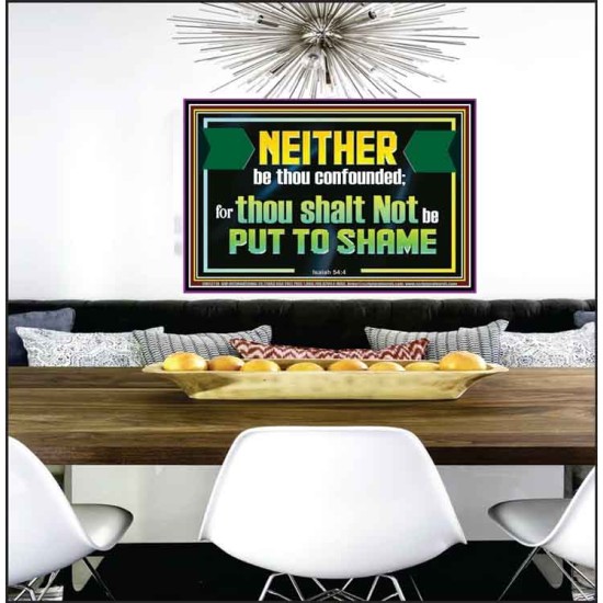 NEITHER BE THOU CONFOUNDED  Encouraging Bible Verses Poster  GWPEACE12711  