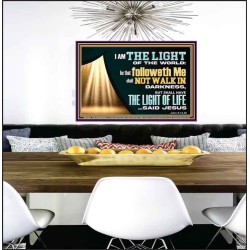 HE THAT FOLLOWETH ME SHALL NOT WALK IN DARKNESS  Modern Christian Wall Décor  GWPEACE12956  "14X12"