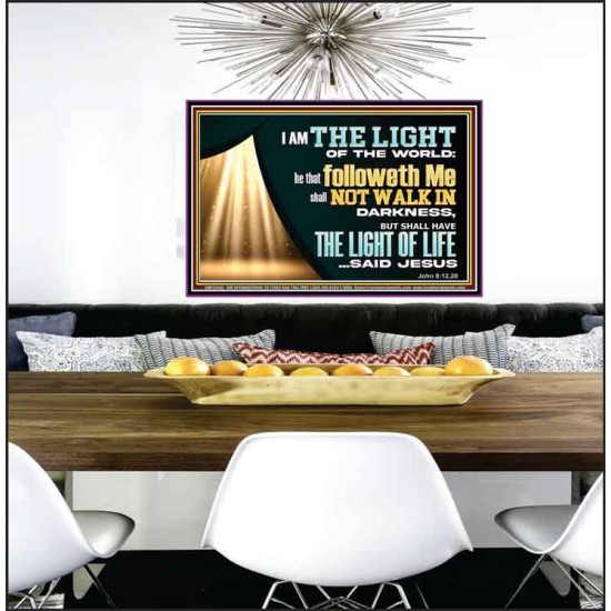 HE THAT FOLLOWETH ME SHALL NOT WALK IN DARKNESS  Modern Christian Wall Décor  GWPEACE12956  