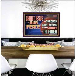 CHRIST JESUS IS OUR PEACE  Christian Paintings Poster  GWPEACE12967  "14X12"