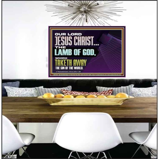 THE LAMB OF GOD WHICH TAKETH AWAY THE SIN OF THE WORLD  Children Room Wall Poster  GWPEACE12991  