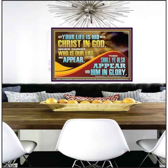 WHEN CHRIST WHO IS OUR LIFE SHALL APPEAR  Children Room Wall Poster  GWPEACE13073  