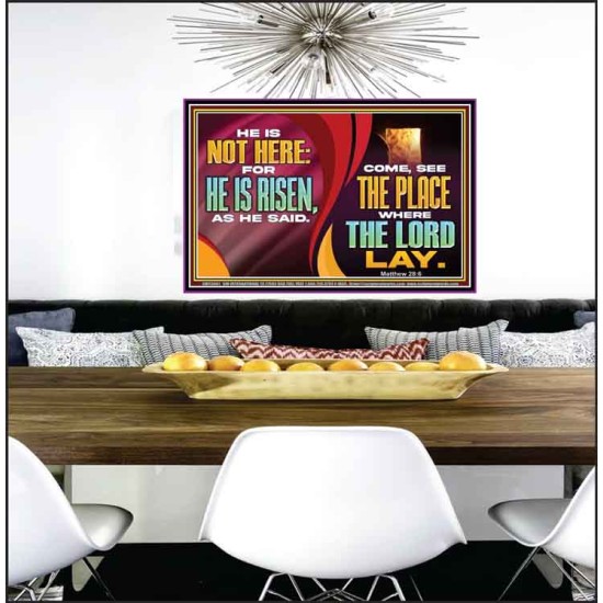 HE IS NOT HERE FOR HE IS RISEN  Children Room Wall Poster  GWPEACE13091  