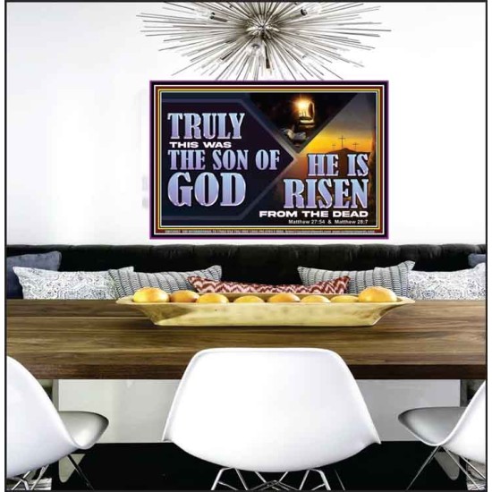 TRULY THIS WAS THE SON OF GOD HE IS RISEN FROM THE DEAD  Sanctuary Wall Poster  GWPEACE13092  