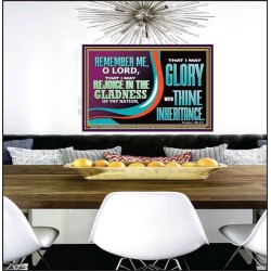 REJOICE IN GLADNESS  Bible Verses to Encourage Poster  GWPEACE13125  "14X12"