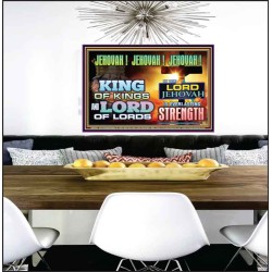 KING OF KINGS IS JEHOVAH  Unique Power Bible Poster  GWPEACE9532  "14X12"