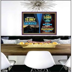 GOD SHALL BLESS THEE IN ALL THY WORKS  Ultimate Power Poster  GWPEACE9551  "14X12"