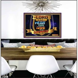 THE LORD TAKETH PLEASURE IN THEM THAT FEAR HIM  Sanctuary Wall Picture  GWPEACE9563  "14X12"