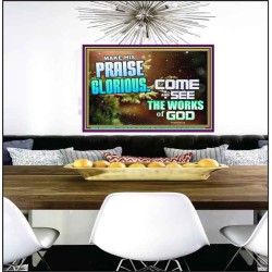 MAKE HIS PRAISE GLORIOUS  Modern Art Poster  GWPEACE9599  "14X12"