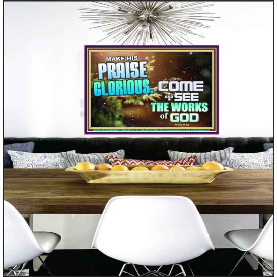 MAKE HIS PRAISE GLORIOUS  Modern Art Poster  GWPEACE9599  