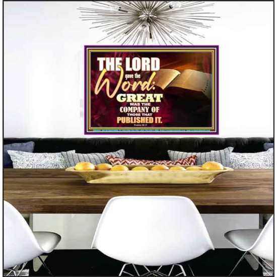 THE LORD GAVE THE WORD  Bathroom Wall Art  GWPEACE9604  