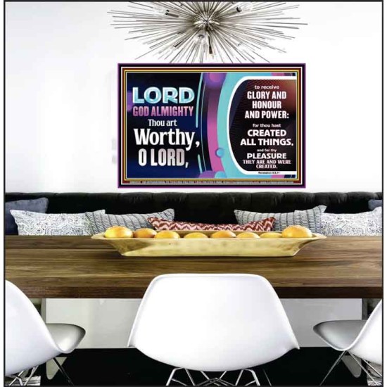 LORD GOD ALMIGHTY HOSANNA IN THE HIGHEST  Contemporary Christian Wall Art Poster  GWPEACE9925  