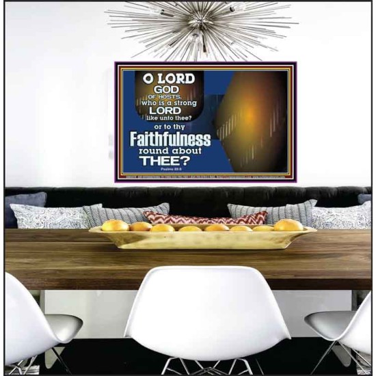 WHO IS A STRONG LORD LIKE UNTO THEE OUR GOD  Scriptural Décor  GWPEACE9979  