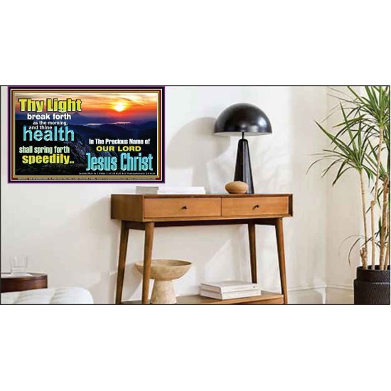 THY HEALTH WILL SPRING FORTH SPEEDILY  Custom Inspiration Scriptural Art Poster  GWPEACE10319  