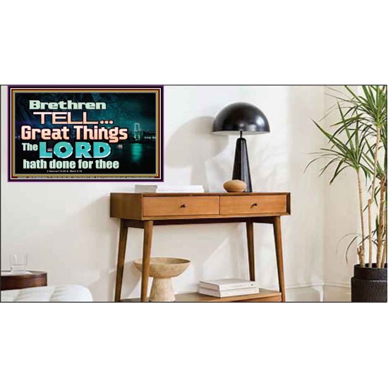 THE LORD DOETH GREAT THINGS  Bible Verse Poster  GWPEACE10481  