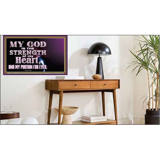 JEHOVAH THE STRENGTH OF MY HEART  Bible Verses Wall Art & Decor   GWPEACE10513  