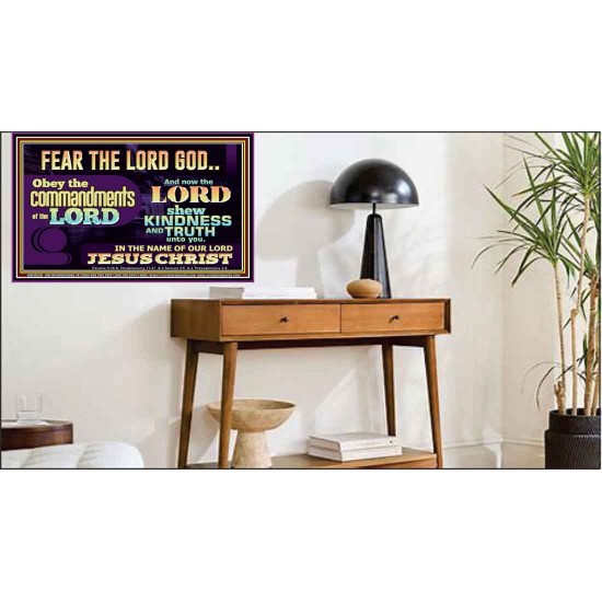 OBEY THE COMMANDMENT OF THE LORD  Contemporary Christian Wall Art Poster  GWPEACE10539  