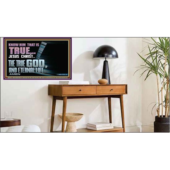 JESUS CHRIST THE TRUE GOD AND ETERNAL LIFE  Christian Wall Art  GWPEACE10581  