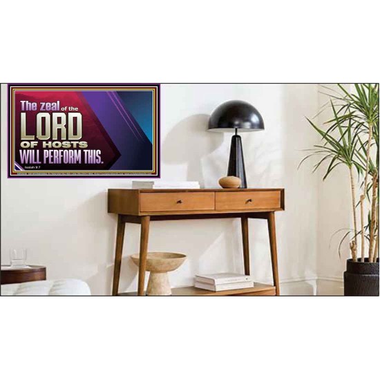 THE ZEAL OF THE LORD OF HOSTS  Printable Bible Verses to Poster  GWPEACE10640  