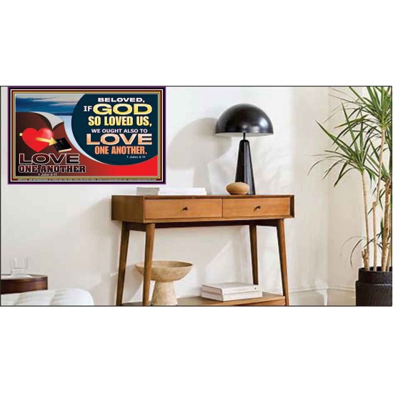 LOVE ONE ANOTHER  Custom Contemporary Christian Wall Art  GWPEACE12129  