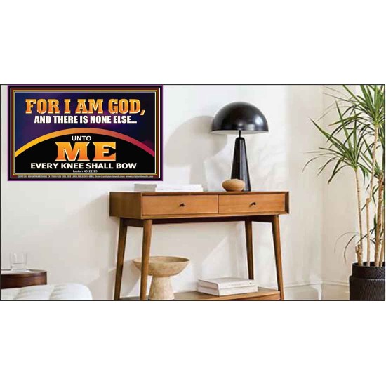 UNTO ME EVERY KNEE SHALL BOW  Scripture Wall Art  GWPEACE12176  