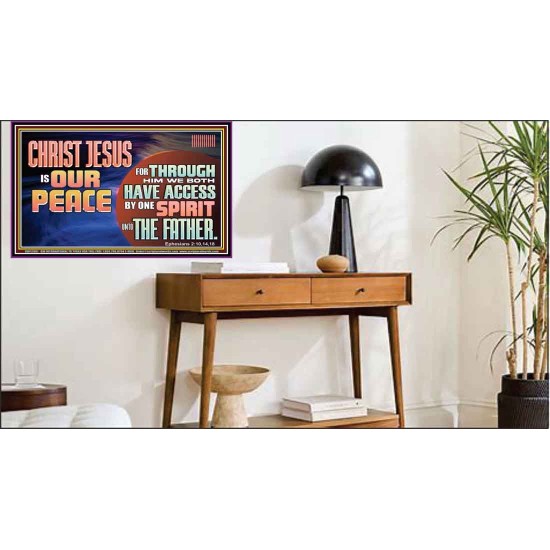 CHRIST JESUS IS OUR PEACE  Christian Paintings Poster  GWPEACE12967  