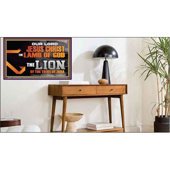 THE LION OF THE TRIBE OF JUDA CHRIST JESUS  Ultimate Inspirational Wall Art Poster  GWPEACE12993  