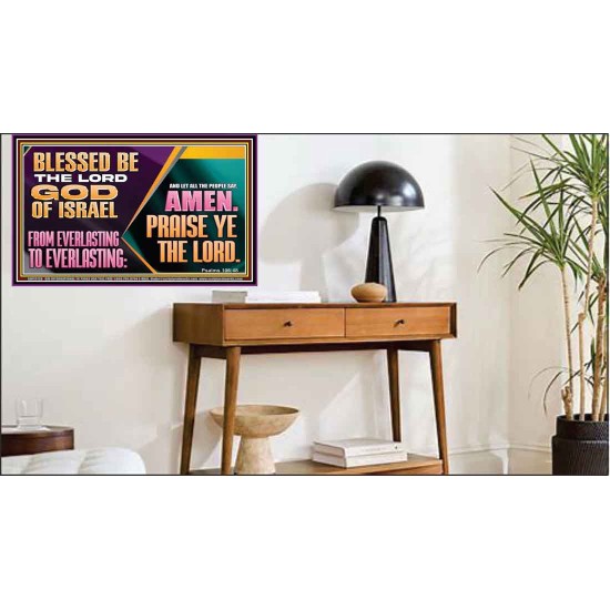 LET ALL THE PEOPLE SAY PRAISE THE LORD HALLELUJAH  Art & Wall Décor Poster  GWPEACE13128  