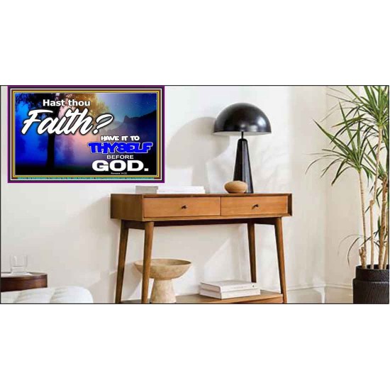 THY FAITH MUST BE IN GOD  Home Art Poster  GWPEACE9593  