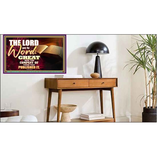 THE LORD GAVE THE WORD  Bathroom Wall Art  GWPEACE9604  