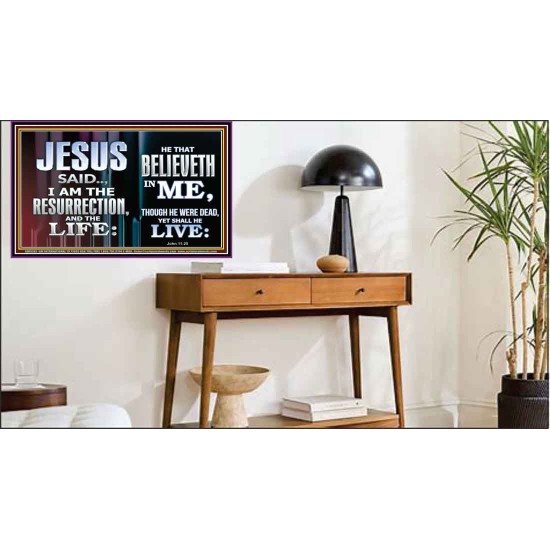 I AM THE RESURRECTION AND THE LIFE  Kitchen Wall Art Poster  GWPEACE9789  