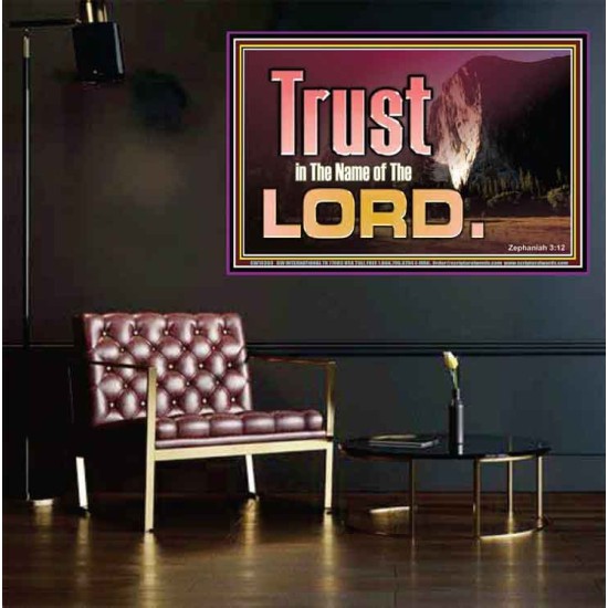 TRUST IN THE NAME OF THE LORD  Unique Scriptural ArtWork  GWPEACE10303  