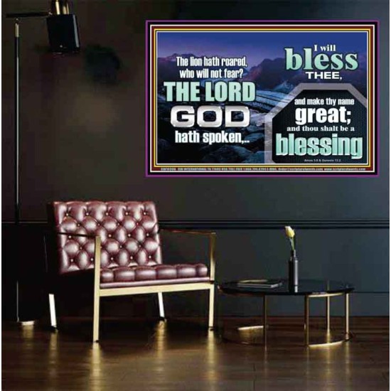 I BLESS THEE AND THOU SHALT BE A BLESSING  Custom Wall Scripture Art  GWPEACE10306  