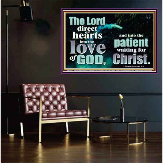 DIRECT YOUR HEARTS INTO THE LOVE OF GOD  Art & Décor Poster  GWPEACE10327  