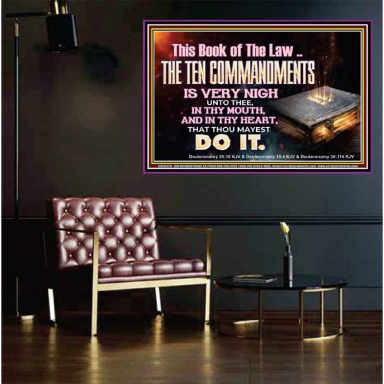 KEEP THE TEN COMMANDMENTS FERVENTLY  Ultimate Power Poster  GWPEACE10374  