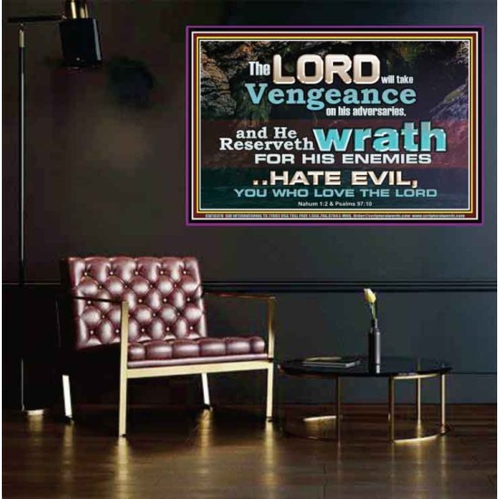 HATE EVIL YOU WHO LOVE THE LORD  Children Room Wall Poster  GWPEACE10378  