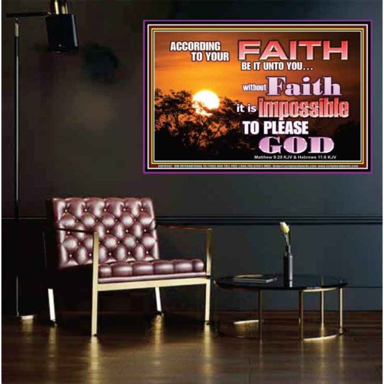 ACCORDING TO YOUR FAITH BE IT UNTO YOU  Children Room  GWPEACE10387  