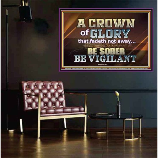 CROWN OF GLORY FOR OVERCOMERS  Scriptures Décor Wall Art  GWPEACE10440  