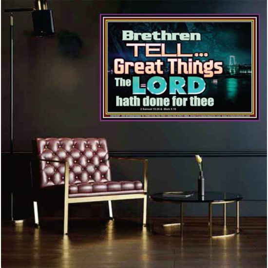 THE LORD DOETH GREAT THINGS  Bible Verse Poster  GWPEACE10481  