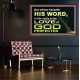 THOSE WHO KEEP THE WORD OF GOD ENJOY HIS GREAT LOVE  Bible Verses Wall Art  GWPEACE10482  